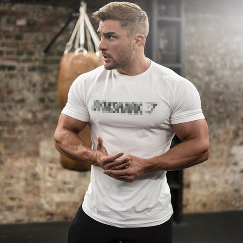 Men’s Loose Fit Fitness Crewneck Casual T-Shirt