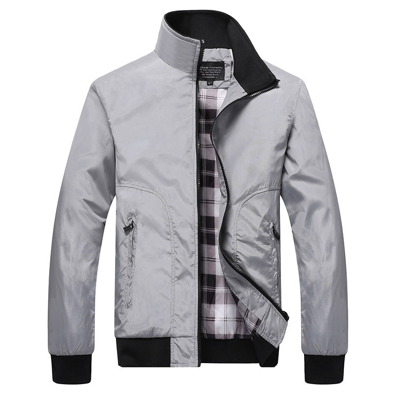 Men’s Large Size Spring Fall Bomber Jacket