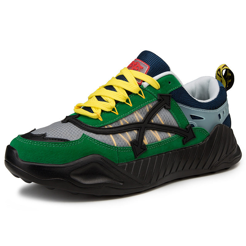 Men’s Lace-Up Casual Sneakers – Thick Sole Summer Travel Shoes