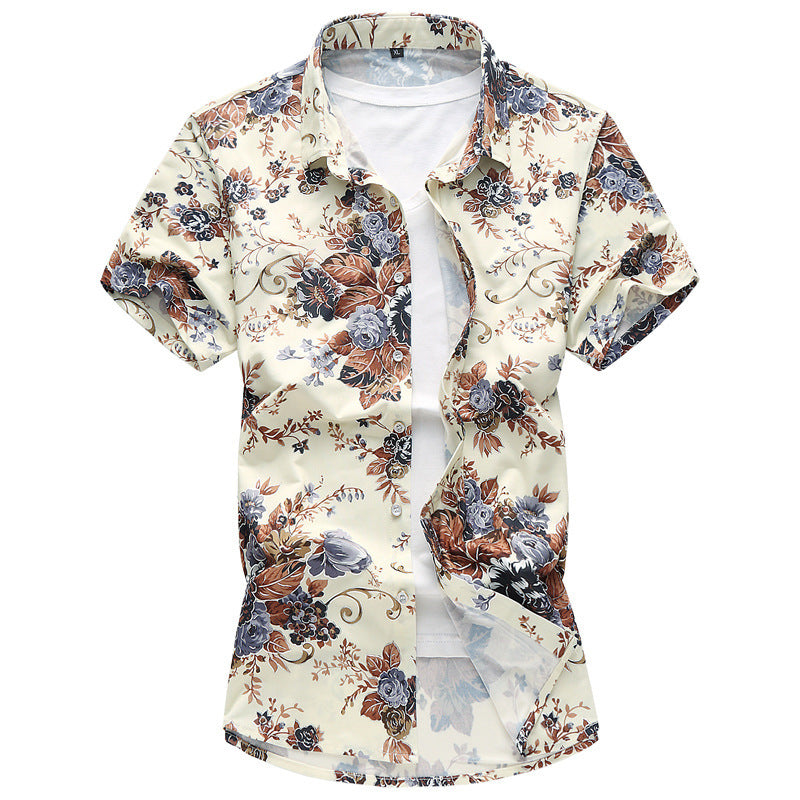 Men’s Floral Short Sleeve Shirt