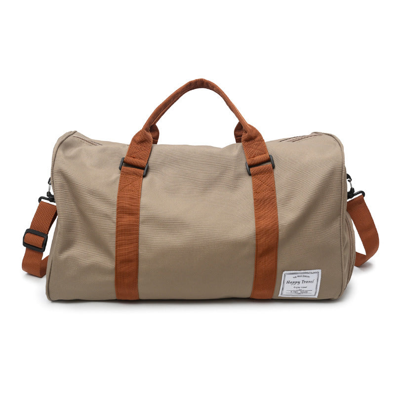 Printed Travel & Fitness Bag – Trendy Logo Handbag