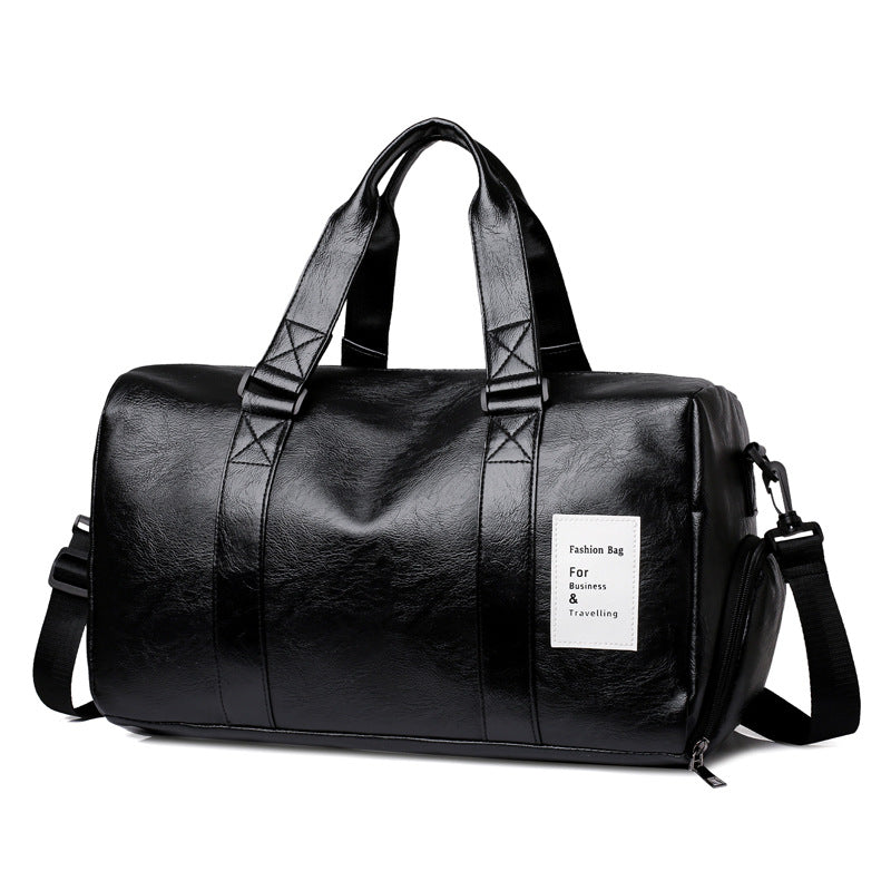 PU Leather Duffel Travel Bag – Waterproof Gym Handbag