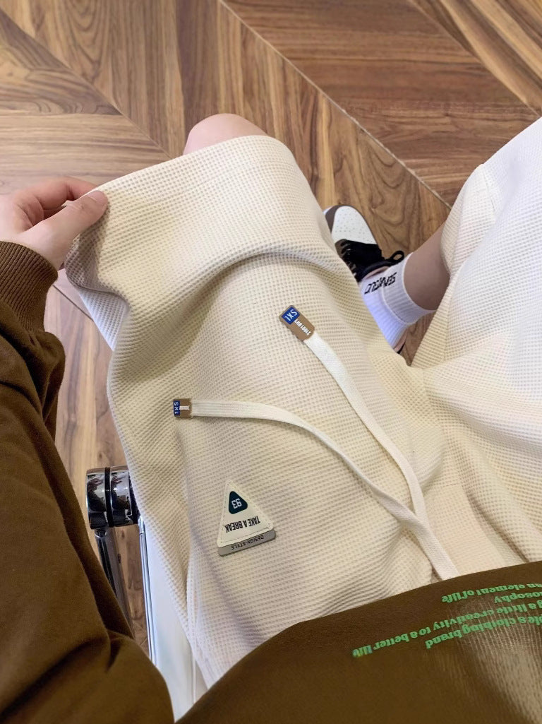 Men’s Waffles Loose Summer Casual Shorts