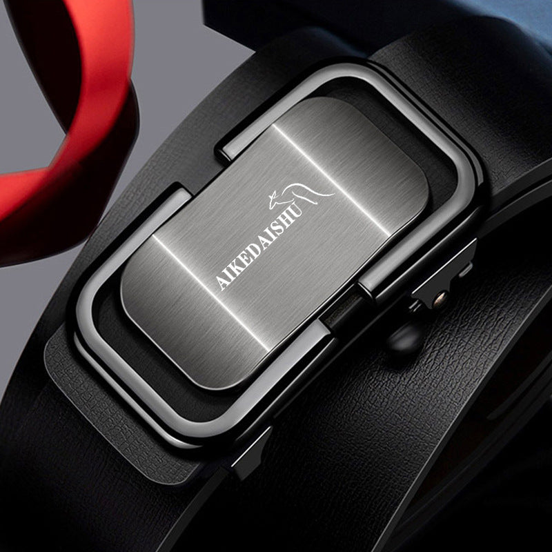 Boys’ Genuine Leather Automatic Buckle Belt