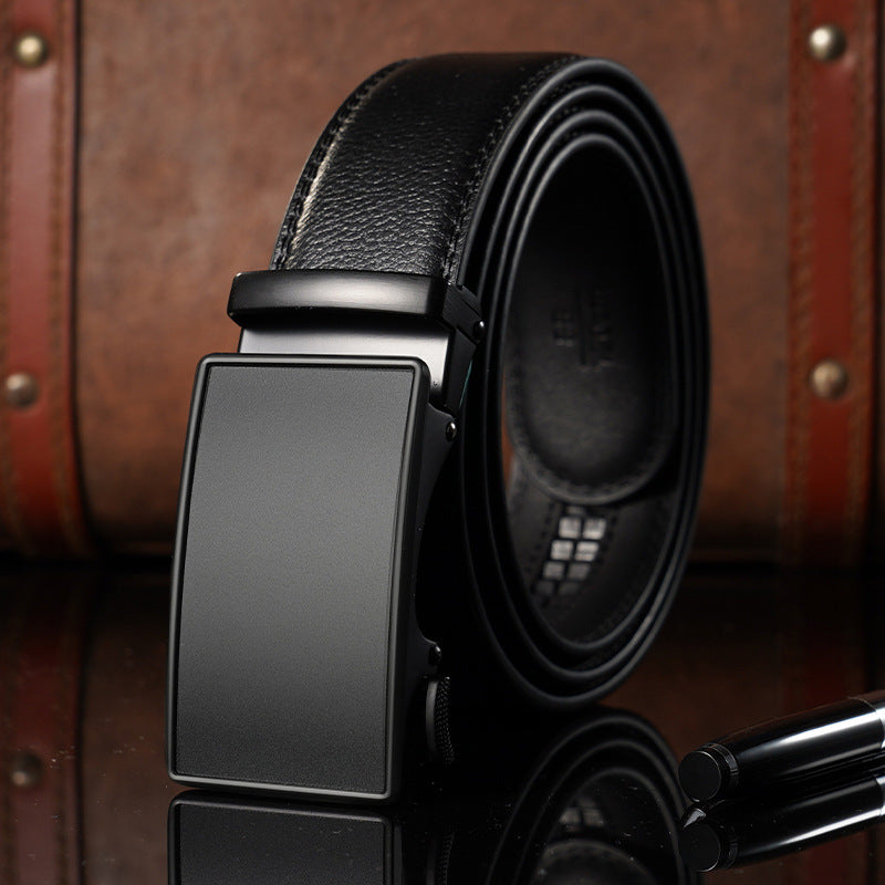 New Men’s Genuine Leather Automatic Belt