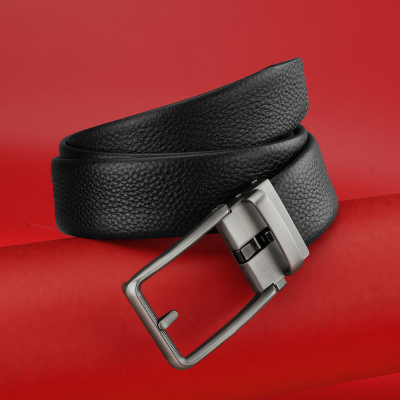 First Layer Cowhide Men’s Automatic Buckle Belt