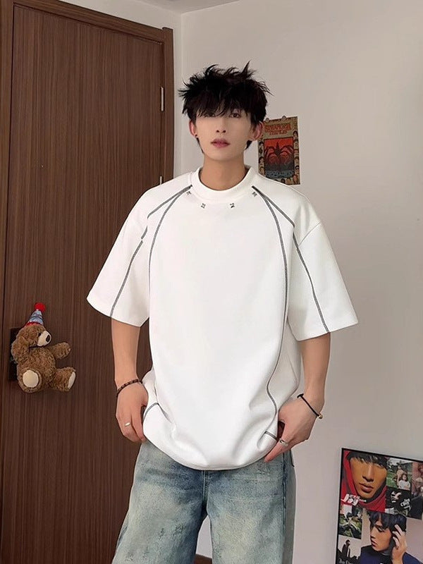 Boys’ White Heavyweight T-Shirt – Summer Trendy OOTD