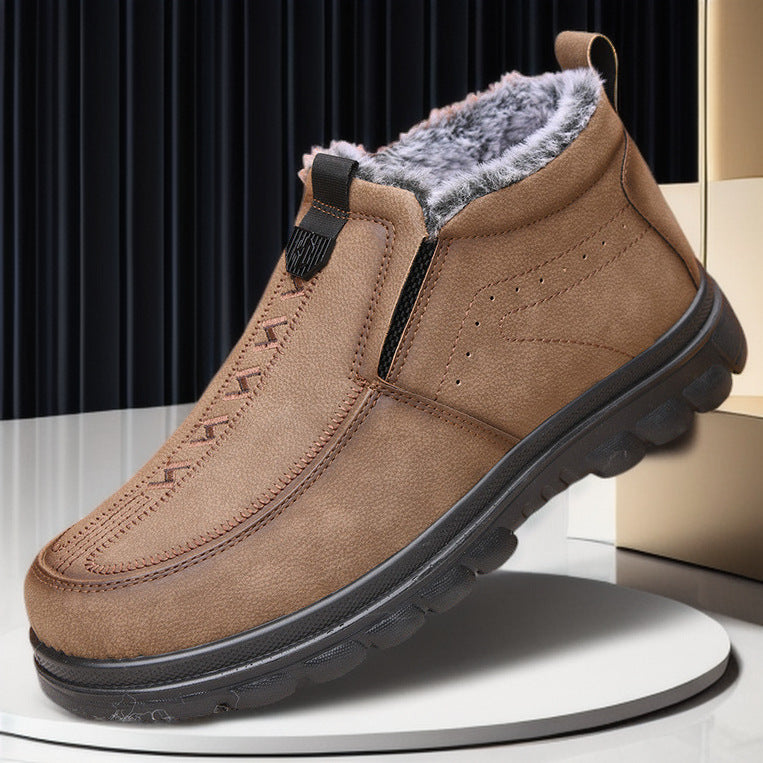 Men’s Winter Warm Slip-On Cotton Dad Shoes