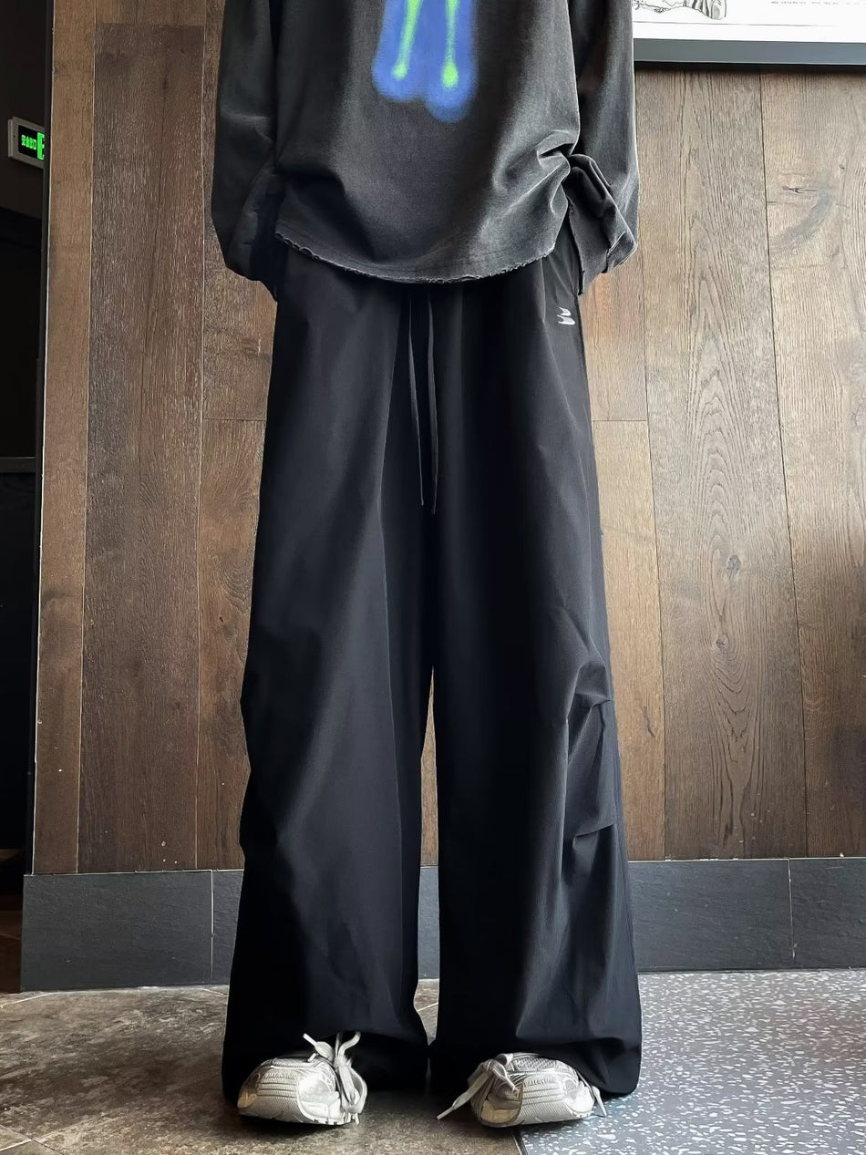 Unisex Quick Dry Parachute Pants Wide Leg Casual