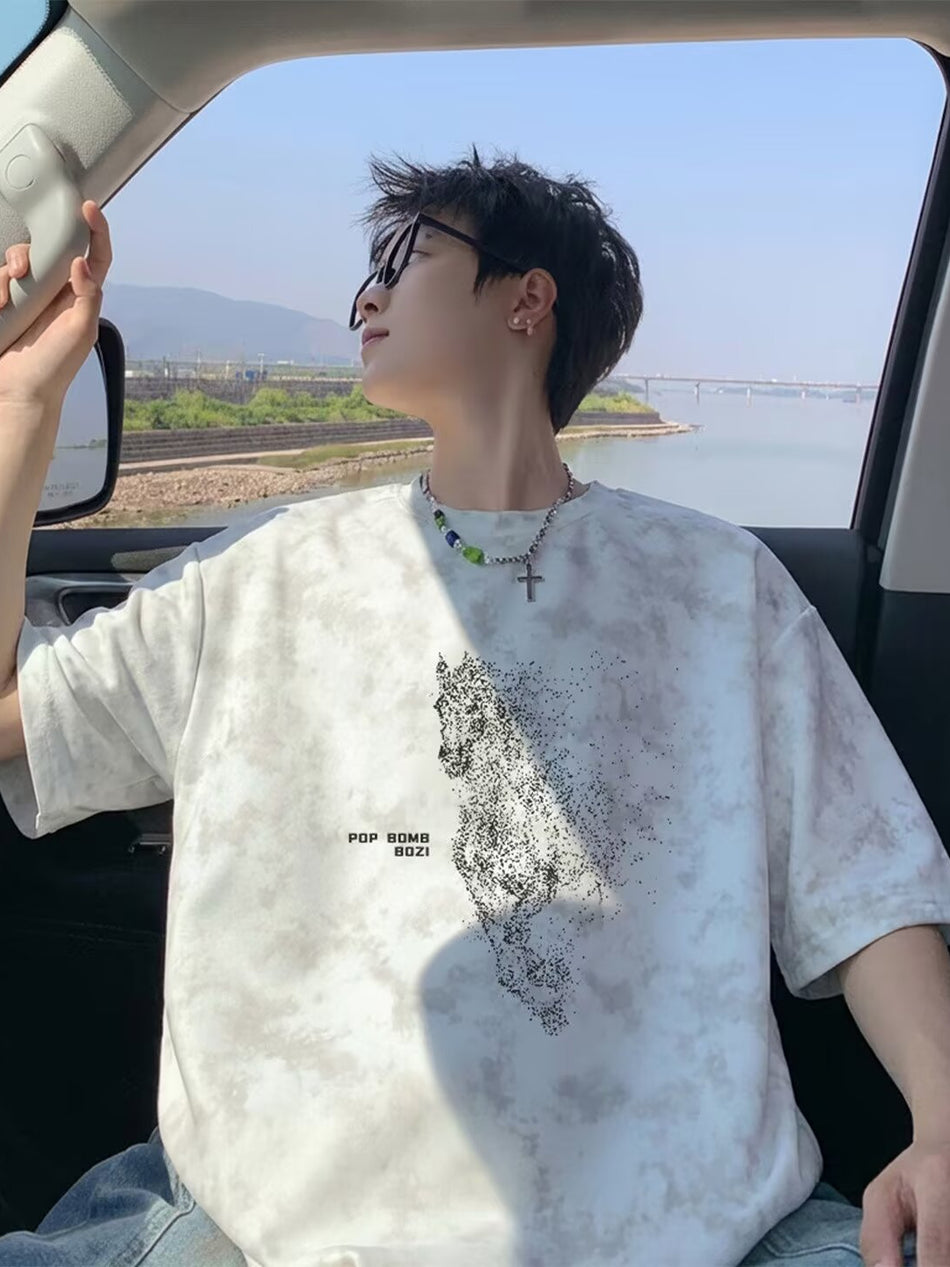 Retro Tie-Dye Loose Fit Summer T-Shirt
