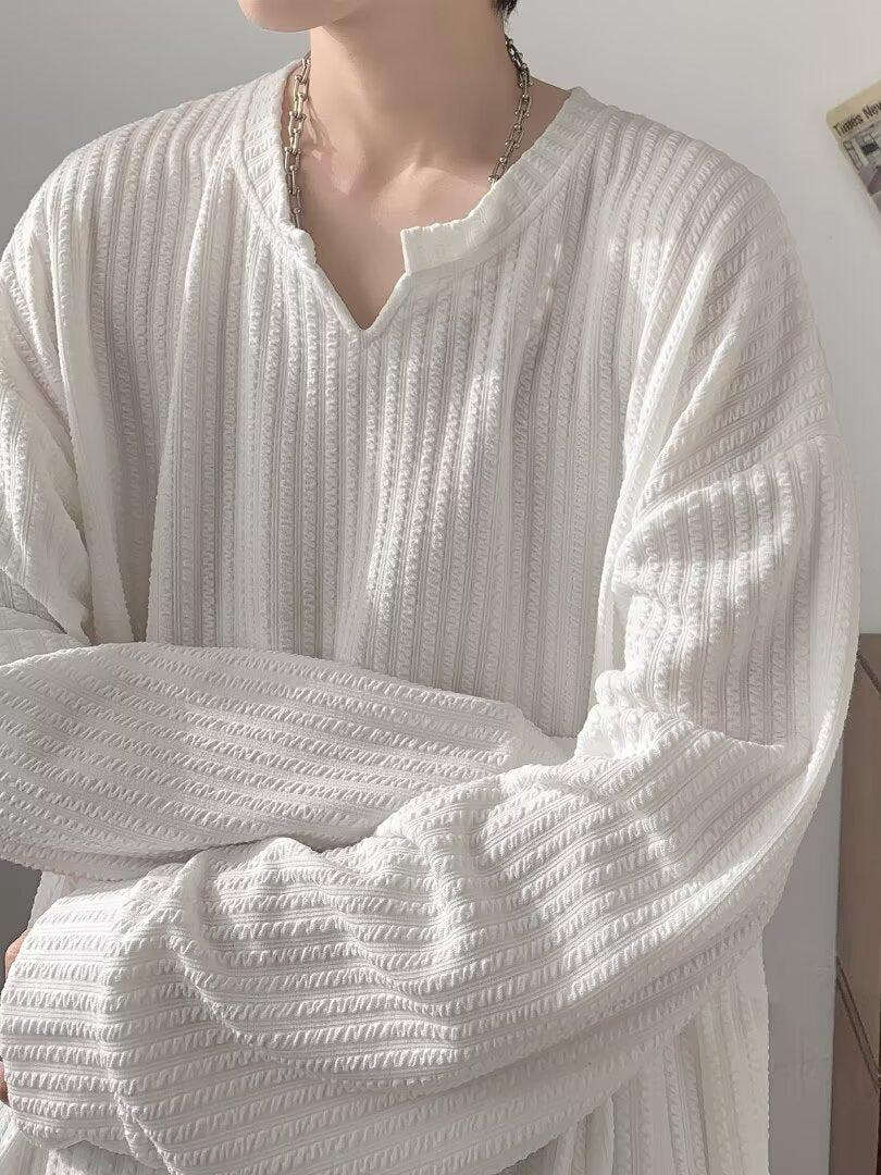 Snake Bone Pattern Heavyweight Long Sleeve T-Shirt