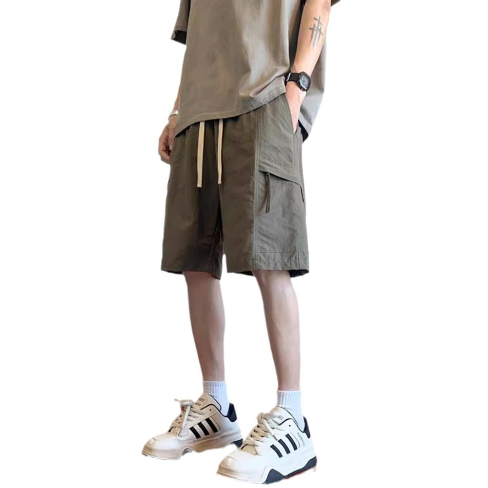 Men’s Ice Silk Quick-Dry Cargo Shorts