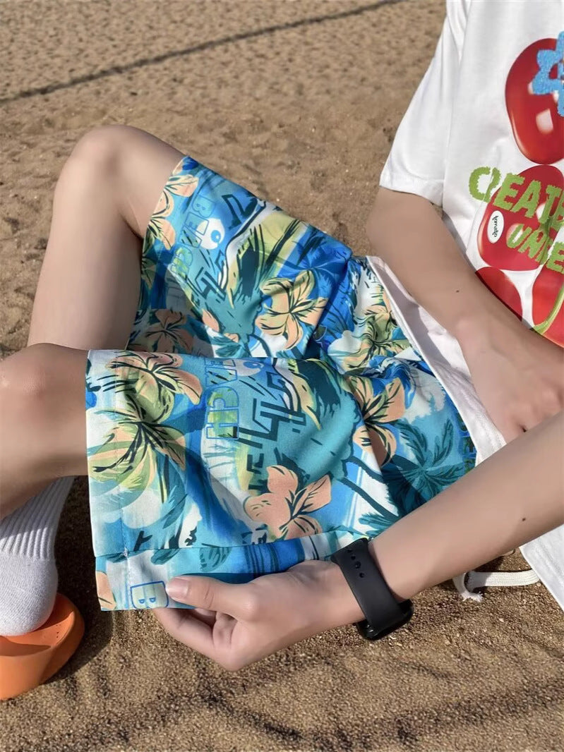 Men’s American Beach Loose Five-Point Shorts