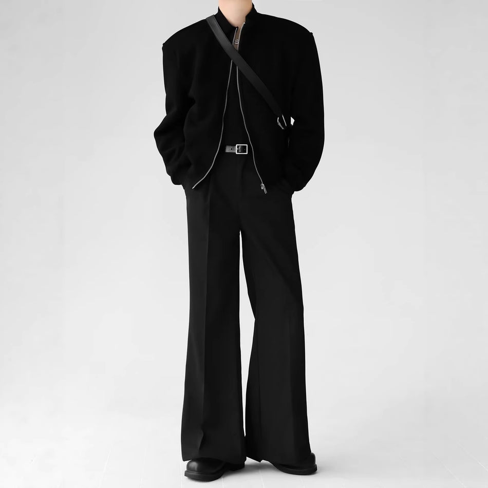 Men’s Summer Wide-Leg Ice Silk Pants