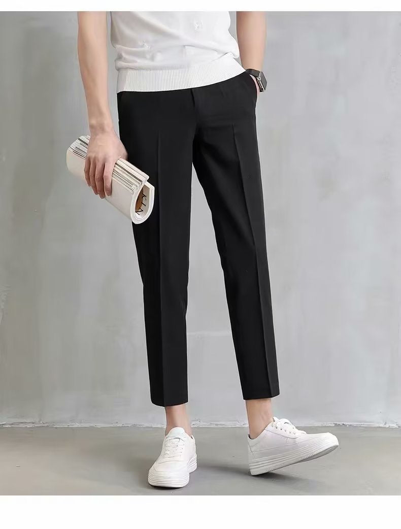 Men’s Harem Cropped Slim Casual Pants
