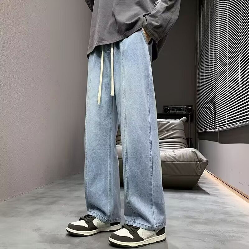Men’s Loose Wide-Leg Casual Jeans for Spring & Summer