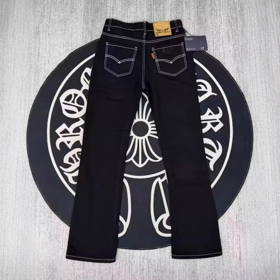 Unisex Black Skinny Stretch Cleanfit Jeans