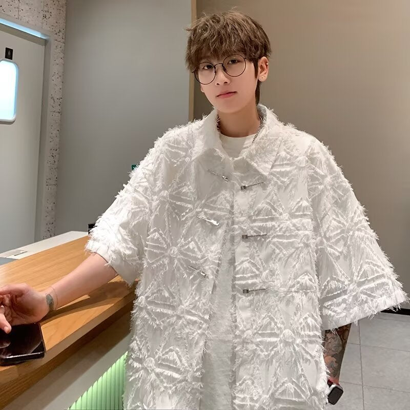 Men’s Japanese Striped City Boy Casual Shirt