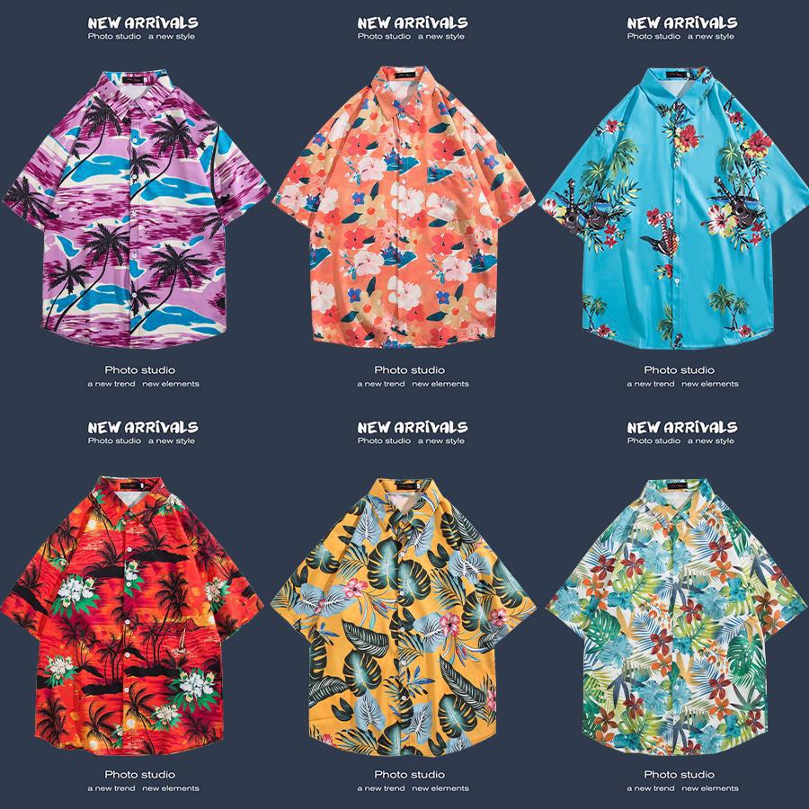 Men’s Floral Beach Casual Summer Shirt