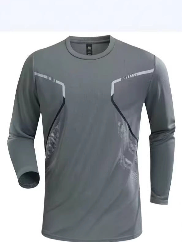 Men’s Quick-Dry Long Sleeve Sports T-Shirt – Breathable Fit