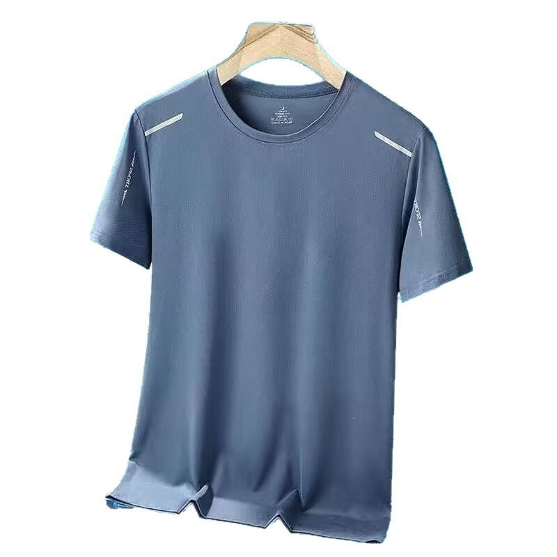Men’s Mesh Ice Silk T-Shirt – Breathable Summer Sports Wear