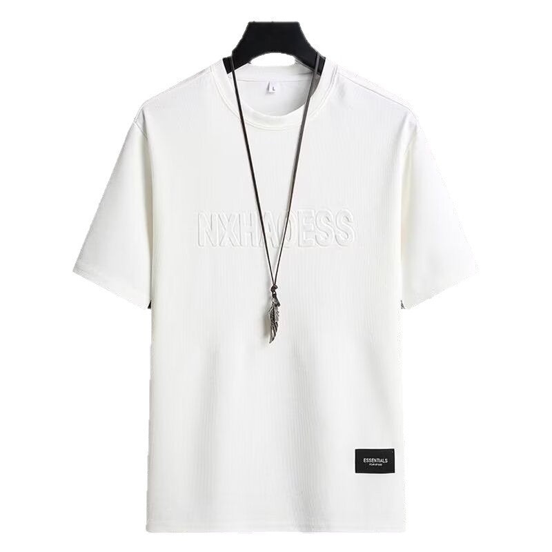 Men’s Ice Silk T-Shirt 2026 – Cool Loose Summer Wear