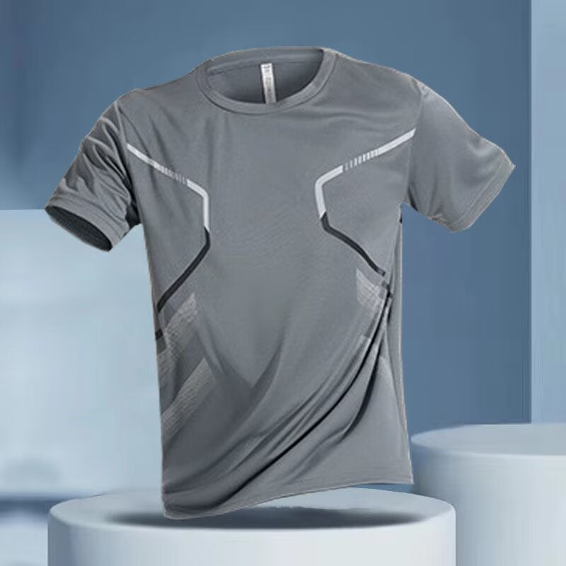 Men’s Sports Quick-Dry T-Shirt – Ice Silk Fitness Wear