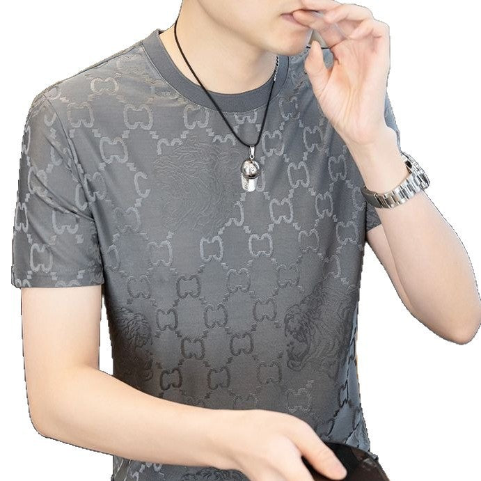 Men’s Ice Silk Sports T-Shirt – Quick Dry & Trendy