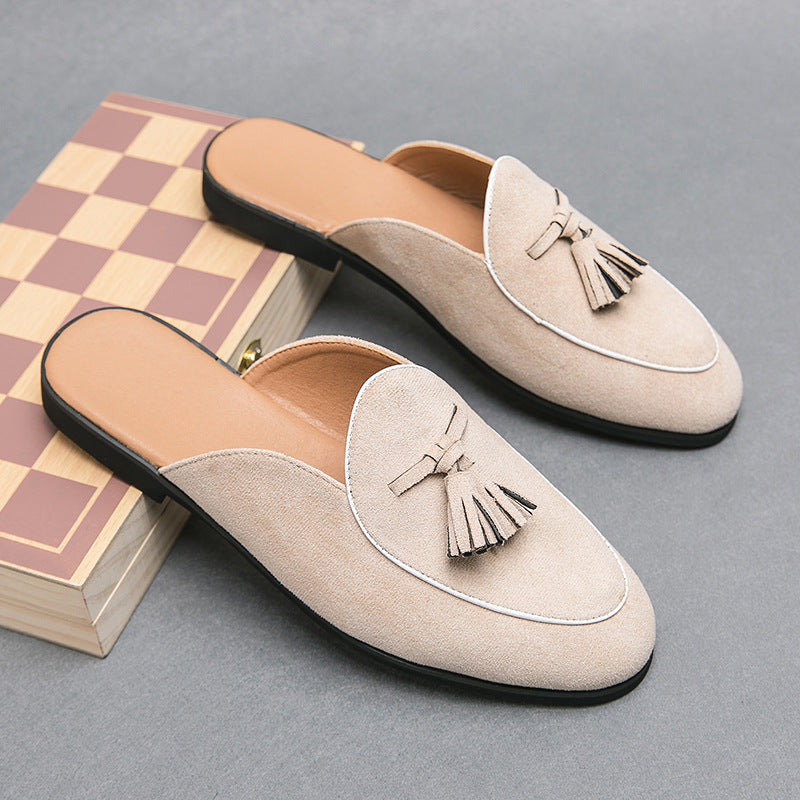The K-Studio Luxe – Men’s "Closed-Toe" Tassel Fashion Half-Slippers