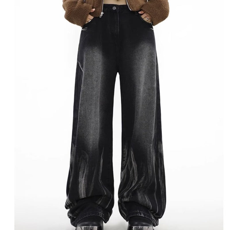 Men’s Tie-Dye Gradient Jeans – Retro Street Fashion