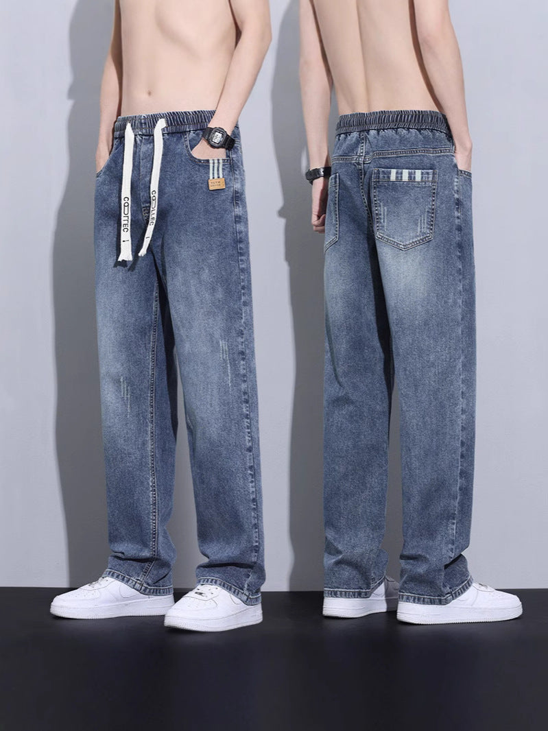 Men’s Loose Wide-Leg Jeans – 2025 Trendy Casual Pants