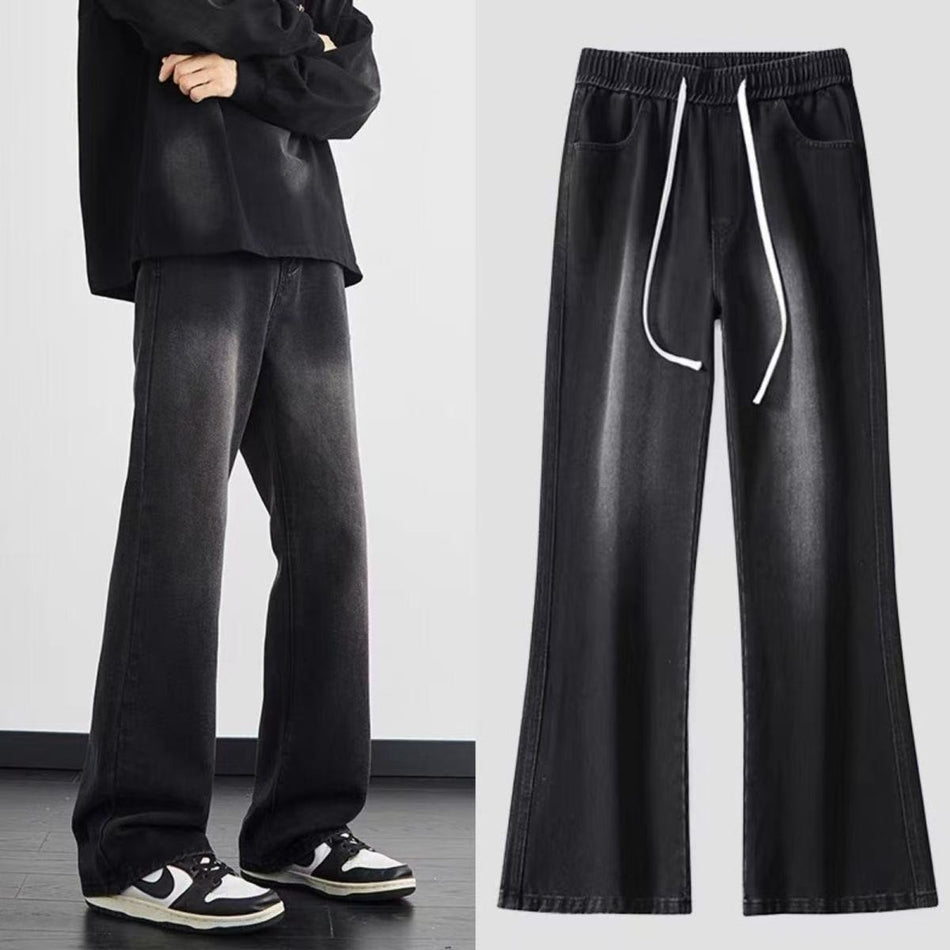 Men’s Slim Micro-Horn Jeans – Vintage High Street Pants
