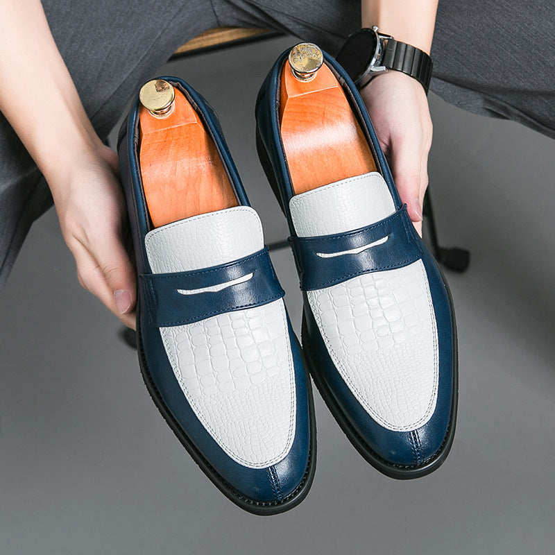 The Monochrome-Peak – Spring Colorblock Loafers | British Business "Plus-Size" Series