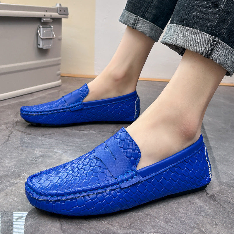 The Aero-Texture – Cross-Border "Textured" Driving Loafers | Youth Plus-Size 48 Slip-On Series