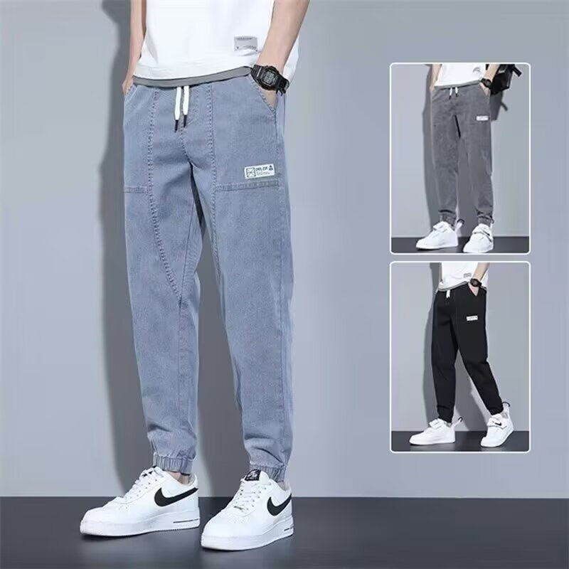 Men’s Loose Cargo Jogger Harem Jeans