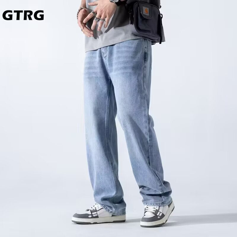Men’s American Retro Loose Straight Jeans