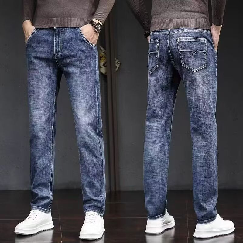 Men’s Slim Straight Retro Jeans Export Casual Pants