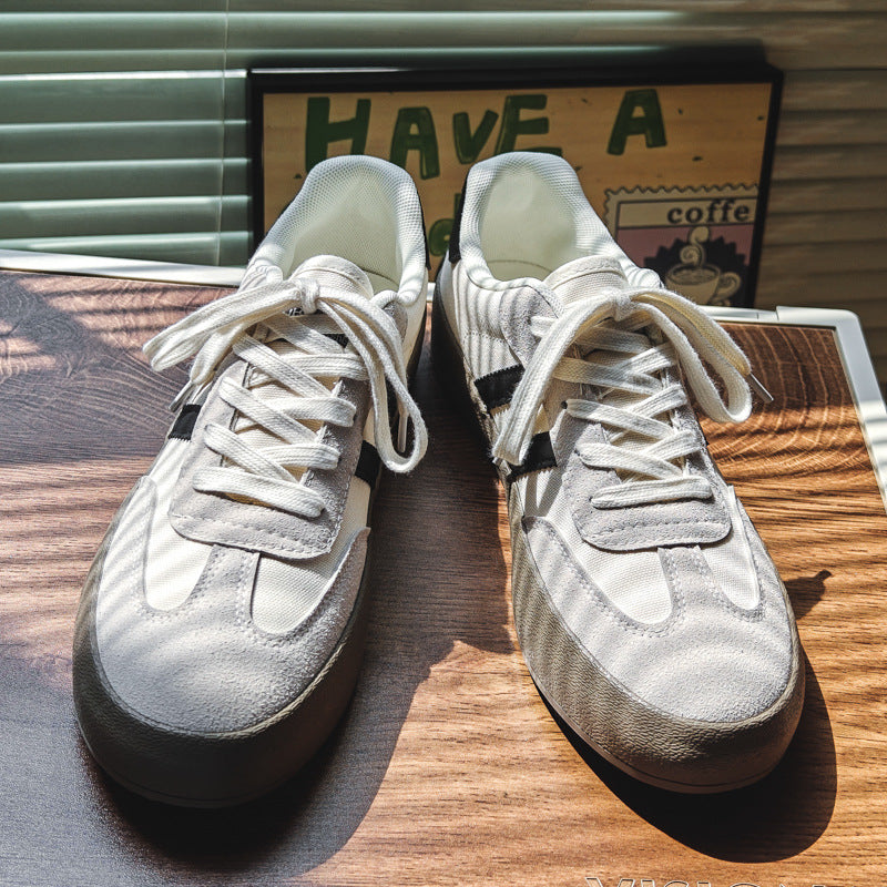 Men’s Low Top Canvas Sneakers Casual Trendy Shoes 2025
