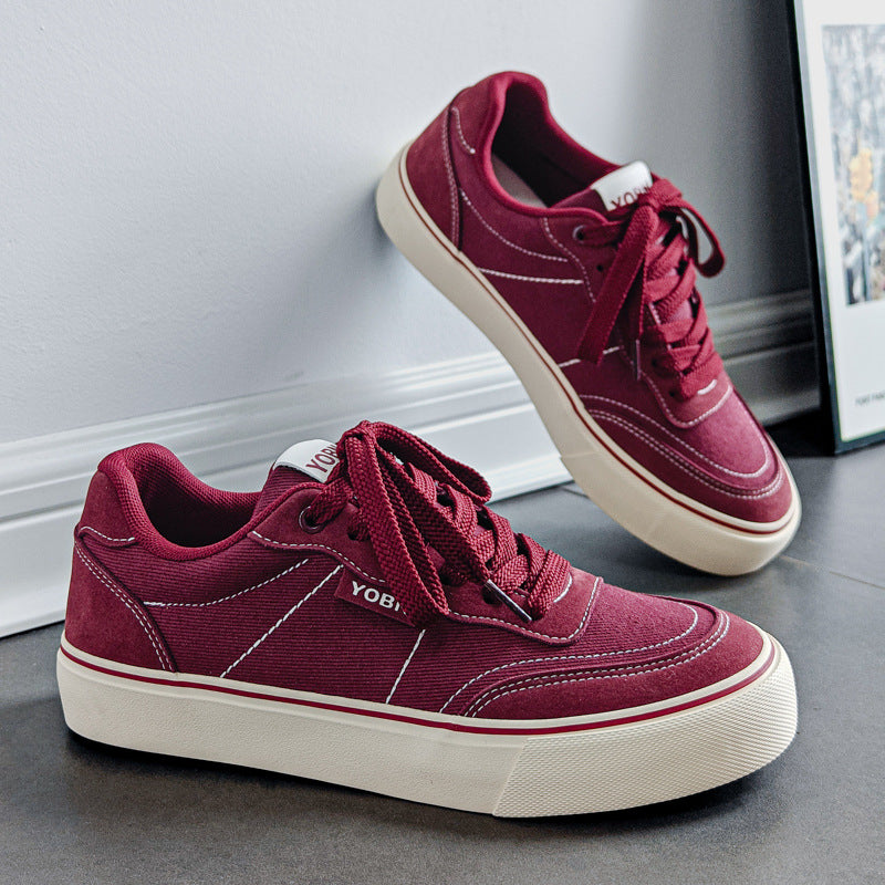 Men’s Retro Canvas Sneakers Breathable Casual Shoes 2026