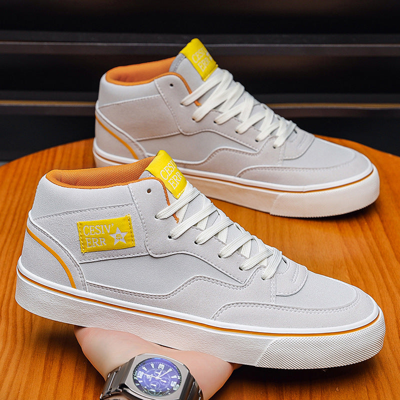 Unisex Mid Top Sneakers Korean Style Casual Shoes 2026