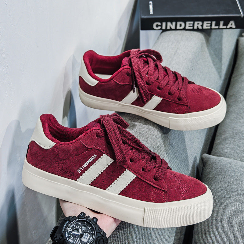 Men’s Thick Sole Canvas Sneakers Korean Style Casual Shoes