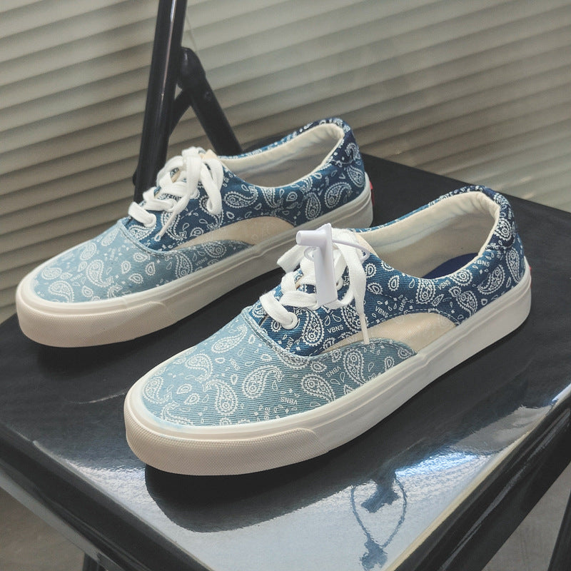 Men’s Couple Canvas Sneakers Printed Casual Shoes 2025