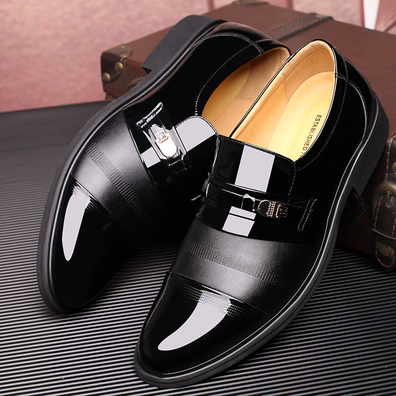 Hollow Formal Leather Shoes | Matte Business Style