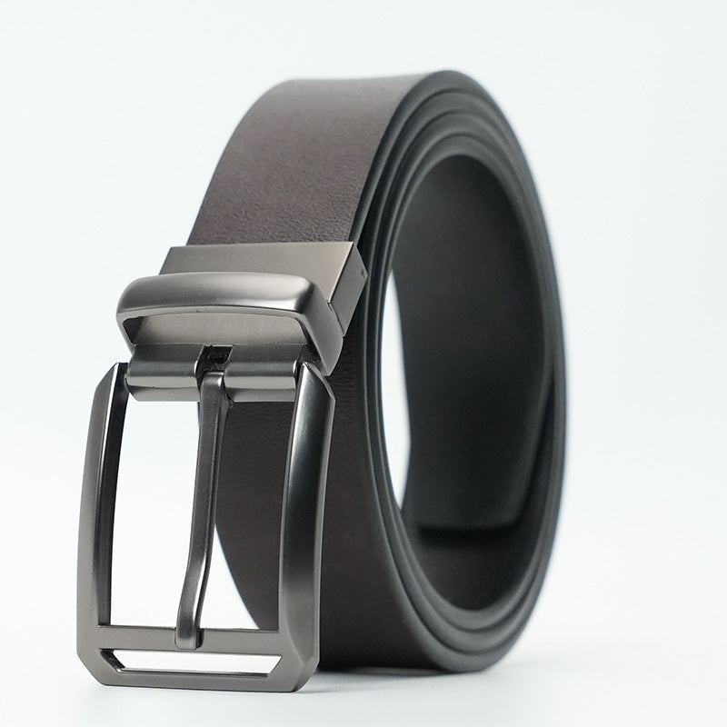 Men’s Reversible Leather Pin Buckle Belt – Cowhide