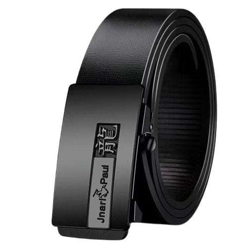 Men’s Auto Buckle Leather Belt – Dragon Buckle Style