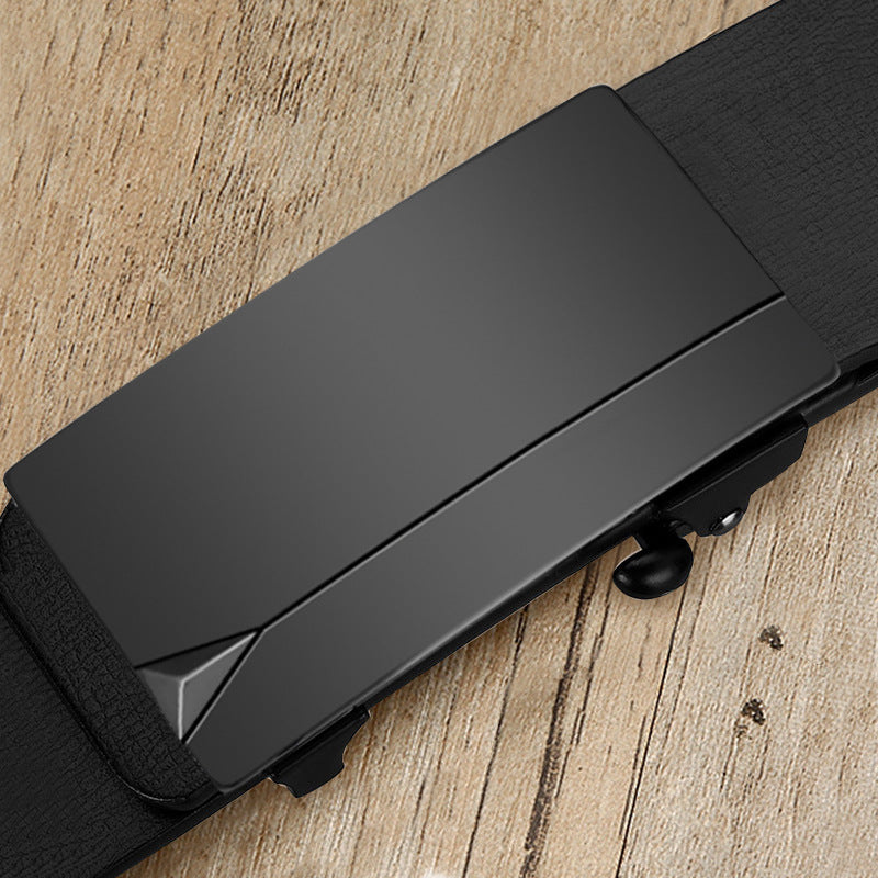 Men’s Automatic Buckle Leather Belt – Casual Business