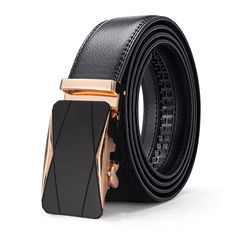 Men’s High-End Auto Buckle Leather Belt