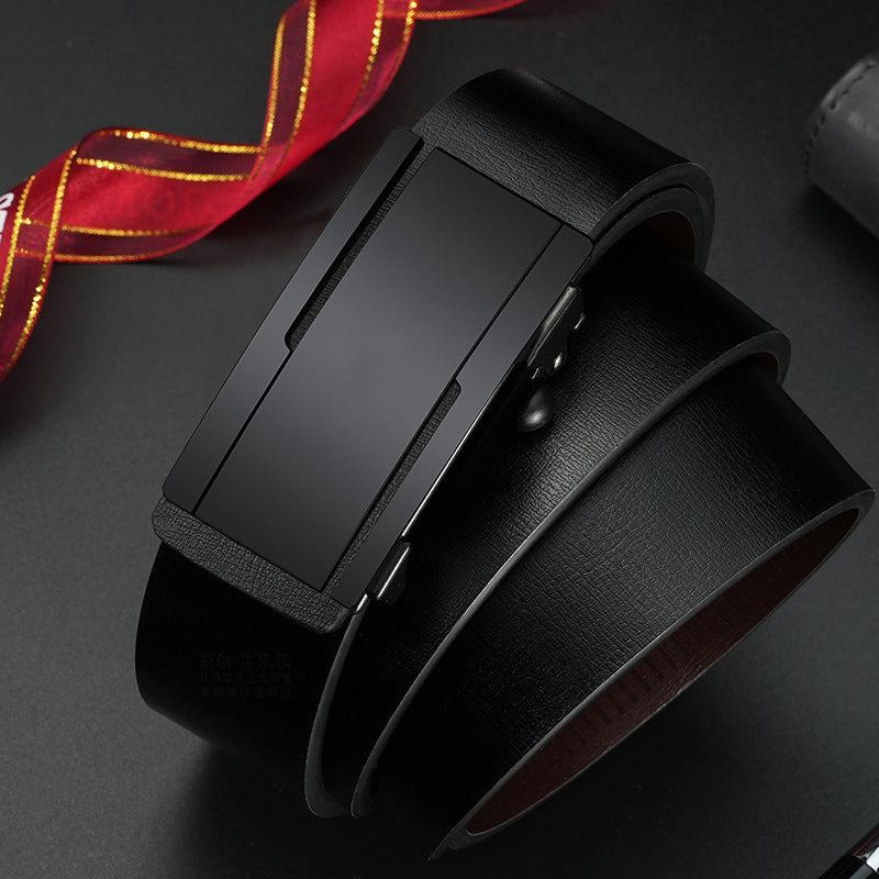 Men’s Formal Leather Automatic Buckle Belt