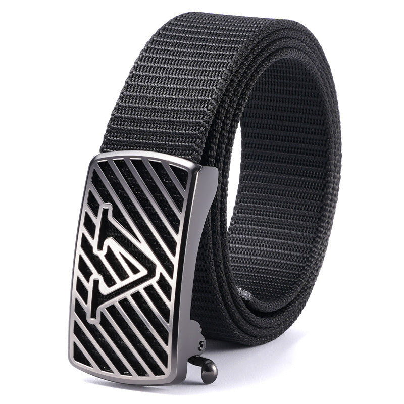 Men’s Braided Tactical Automatic Buckle Belt