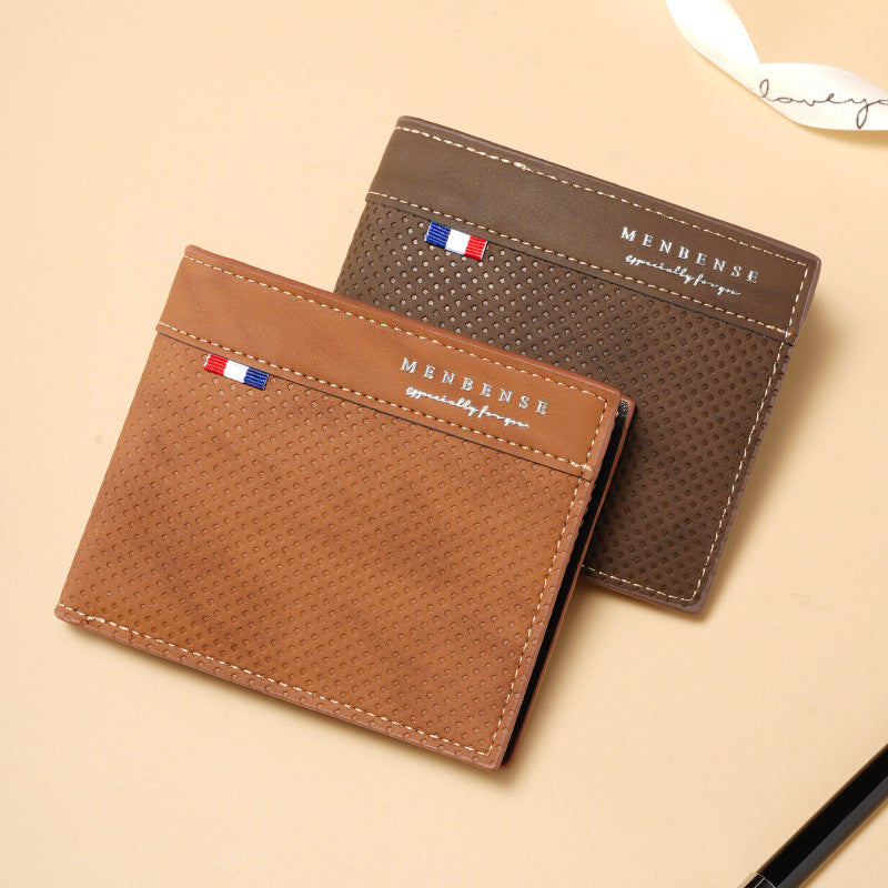 Men’s PU Short Wallet Large Capacity Multi-Card Slot